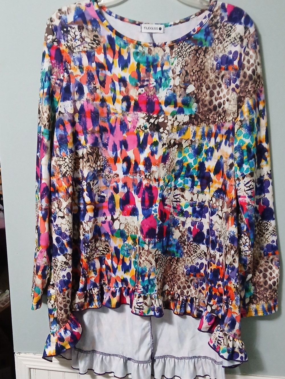 NUGGLES Multicolor Long-Sleeve Printed Top